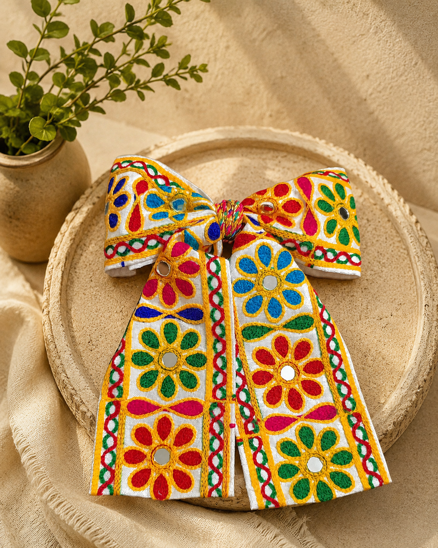 Multicolor boho Handcrafted hair Clip