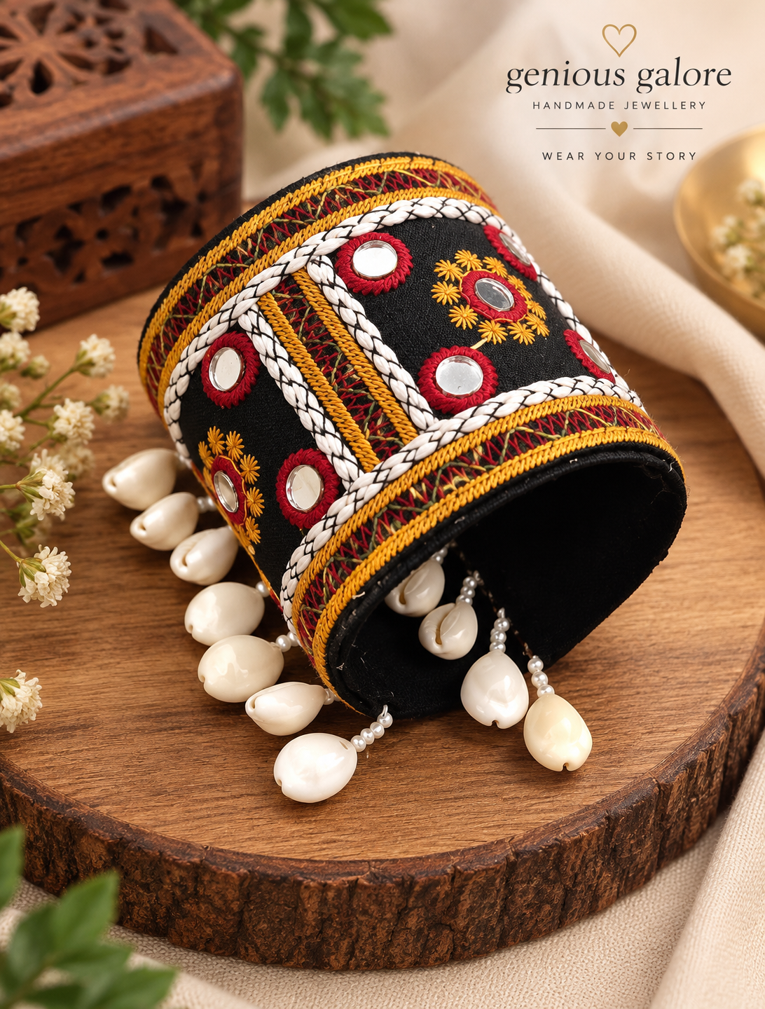 Handcrafted Kutch Embroidered Handcuff