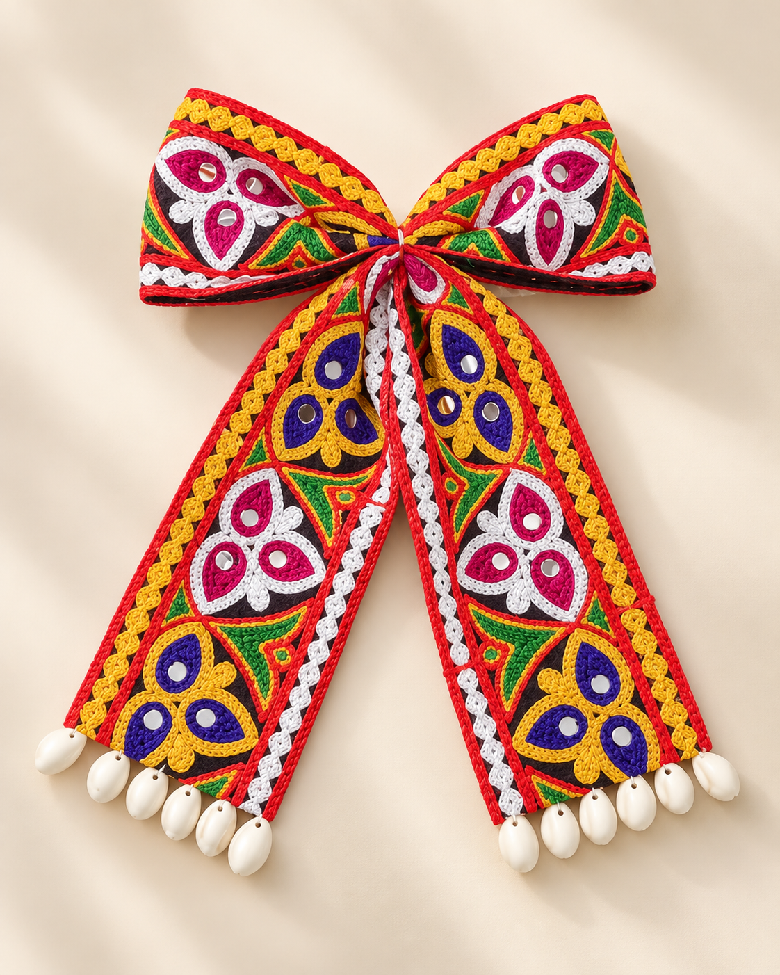 Rangoli Handcrafted Embroidered Hair Bow